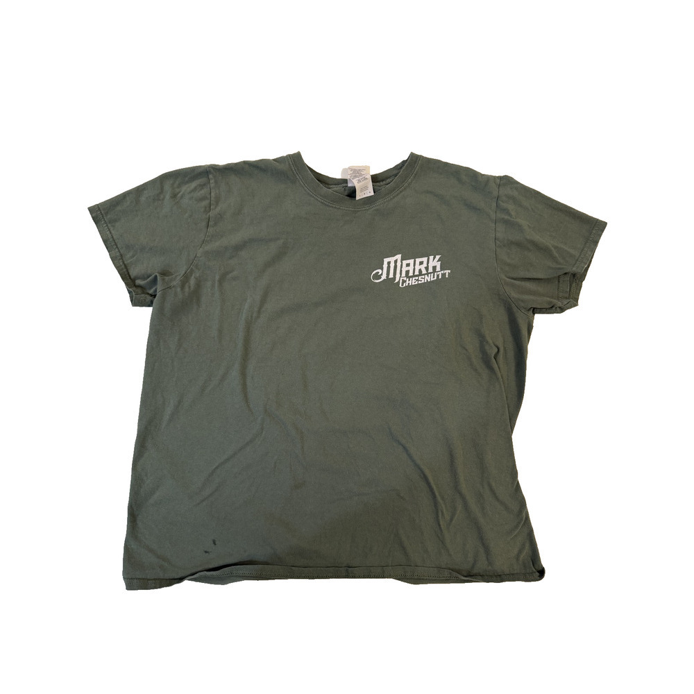 Vintage 90s Mark Chesnutt TShirt Women LG TX Country Music Proud To Be American‎